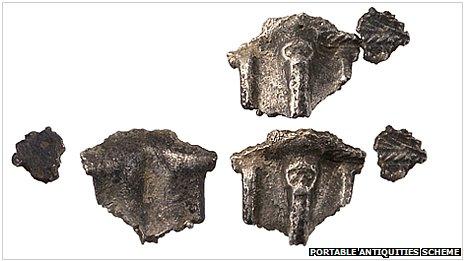 Fragments of Anglo-Saxon brooch