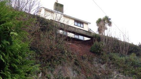 Landslip in Torquay