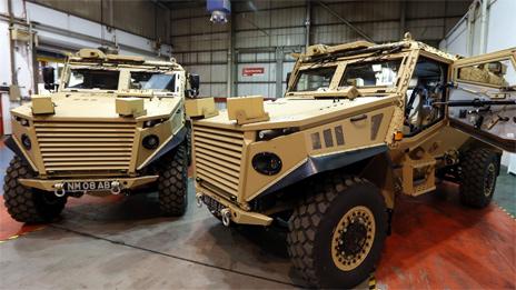 Foxhound armoured vehicle