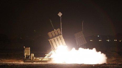 Iron Dome defence missiles