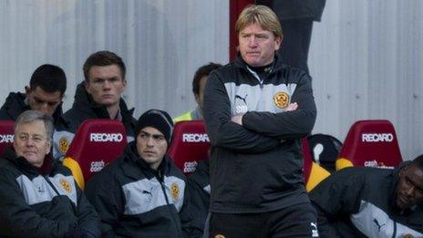 Motherwell manager Stuart McCall