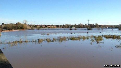 Flooding at Hopwas