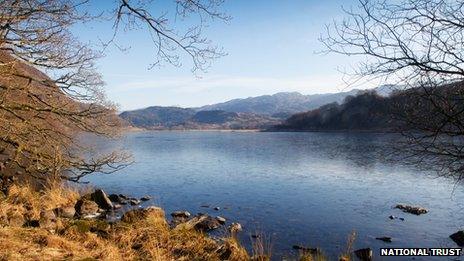 Lake at Llyndy Isaf