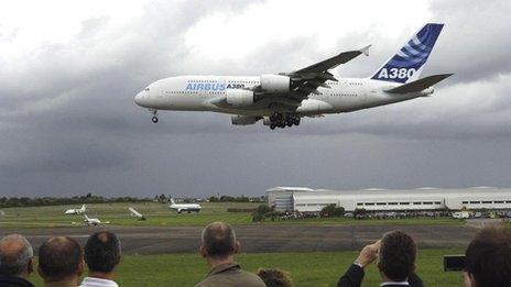 Airbus A380 at Filton