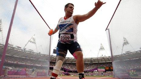 Aled Sion Davies won Paralympic gold at London 2012 in the F42 discus