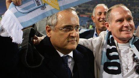 Lazio president Claudio Lotito