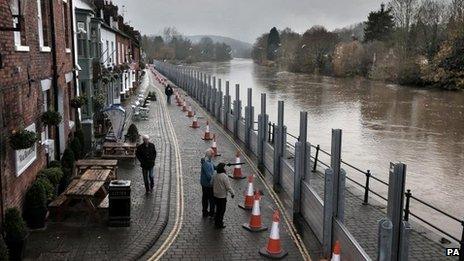 Bewdley flood barriers