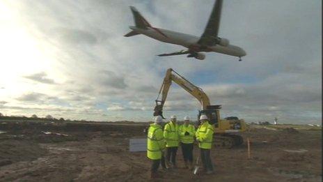 Work starting on the runway