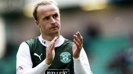 Hibernian striker Leigh Griffiths