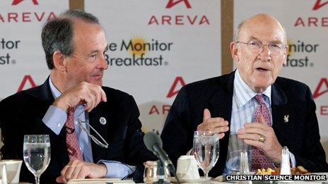 Erskine Bowles and Alan Simpson at the Christian Science Monitor Breakfast (28 November)