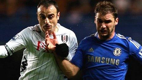 Dimitar Berbatov and Branislav Ivanovic