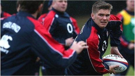 England fly-half Owen Farrell