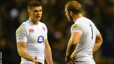 Owen Farrell and Chris Robshaw