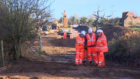 Network Rail had to build a road to transport equipment and materials to the site