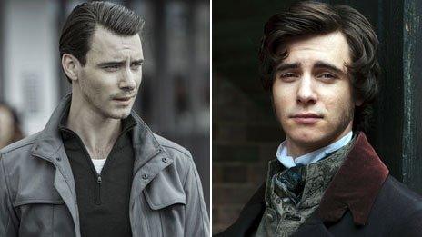 Harry Lloyd as Matty Beckett and (R) Herbert Pocket