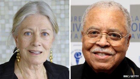 Vanessa Redgrave and James Earl Jones