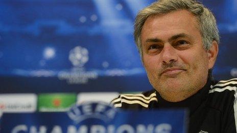 Real Madrid coach Jose Mourinho