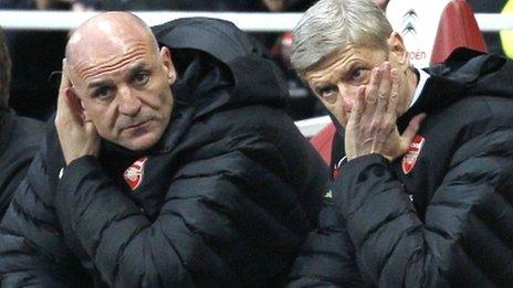 Steve Bould and Arsene Wenger