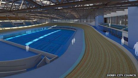 Artist's impression of Derby's new velodrome