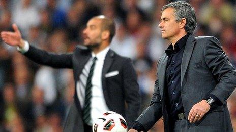 Pep Guardiola and Jose Mourinho