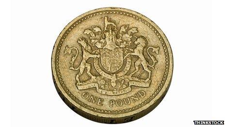 A pound coin