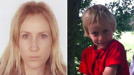 Sally Roberts and Neon Luca Roberts. Pic: Police