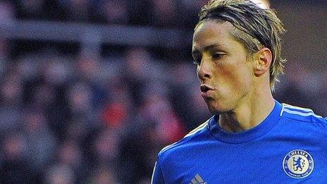 Chelsea striker Fernando Torres