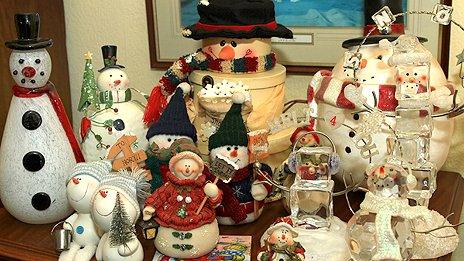 Snowmen from Diana Howes' collection