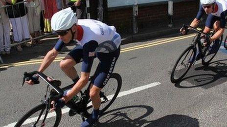 Team GB riders in Ripley