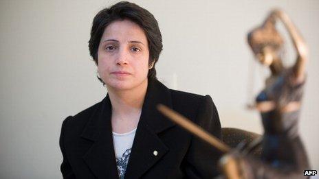 Nasrin Sotoudeh pictured in 2008