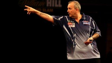 Darts player Phil Taylor