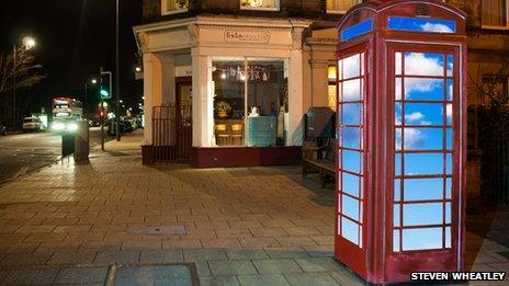 Artist's impression of how the phone box will look