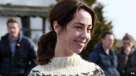 Sofie Grabol who plays Sarah Lund