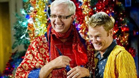 Rory Cowan (left), who plays Mrs Brown's son Rory has worked with O'Carroll for 20 years.