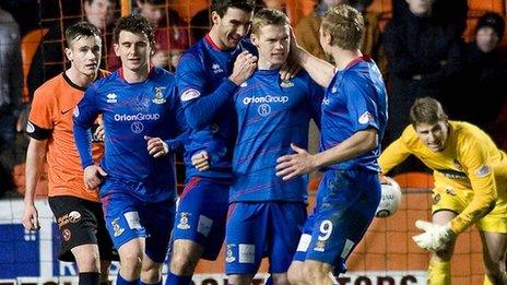 Inverness hit back from 3-0 down to lead briefly at Tannadice