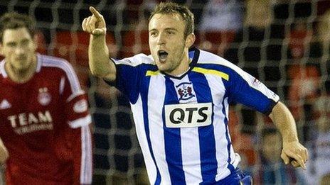 Liam Kelly netted twice for Kilmarnock at Pittodrie