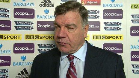 West Ham boss Sam Allardyce