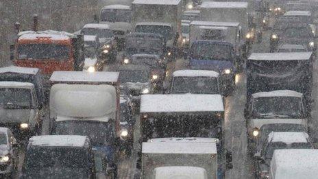 Traffic jam in Moscow