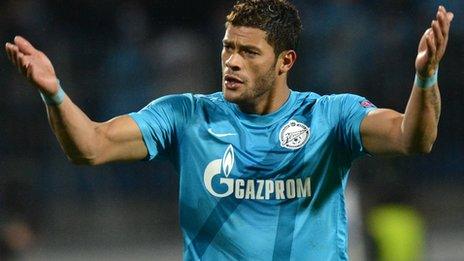 Zenit St Petersburg striker Hulk