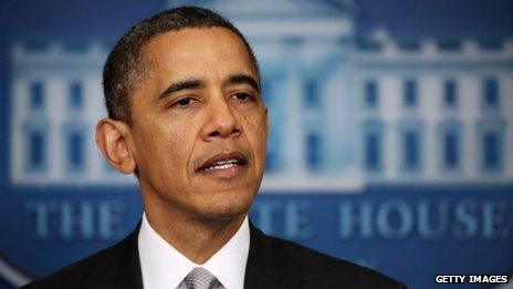 President Barack Obama announces the creation of an interagency task force for guns at the White House 19 December 2012