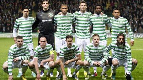 The Celtic team that beat Spartak Moscow in Glasgow