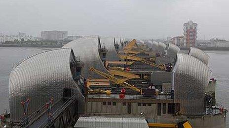 The Thames barrier