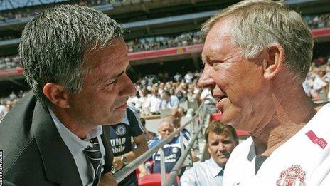 Jose Mourinho and Sir Alex Ferguson