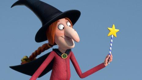 Donaldson said the witch was based on her own "scatty" character