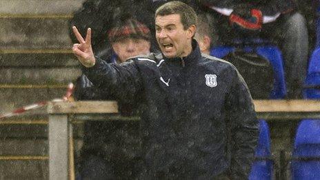 Dundee manager Barry Smith