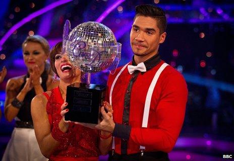 Louis Smith lifts the trophy