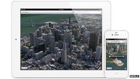 Apple iOS maps