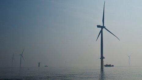 London Array wind turbines