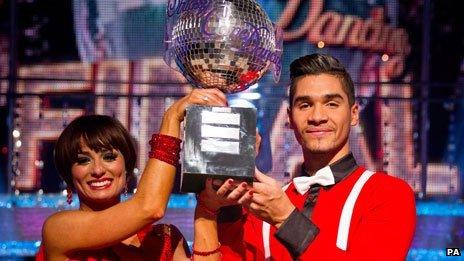 Strictly Come Dancing 2012 winners Flavia Cacace and Louis Smith