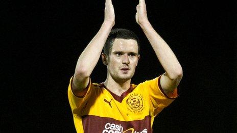 Motherwell forward Jamie Murphy